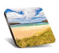 DV DESIGN 1 x Eco Square 12cm Coaster - Isle of Lewis Beach Scotland Drink Cup Mug Glass Table Protection Mat #45412