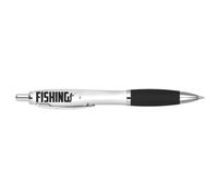 DV DESIGN 1 x Fishing Black Pen - Fisher Fisherman Outdoor Fish Activity Hobby Fan Lover Joke Stationary School Equipment Friend Men Boys Girls #81167