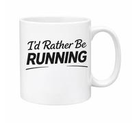 DV DESIGN 1 x I'd Rather Be Running Mug - Runner Marathon Ultra Run Athlete Funny Joke Christmas Birthday Drink Cup Gift #71323