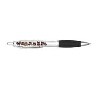 DV DESIGN 1 x Pomeranian Dog Black Pen - Dogs Puppy Tan Pets Animals Joke Stationary School Teacher Christmas Birthday Friend Girls Boys #81254