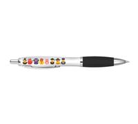 DV DESIGN 1 x Rubber Duck Black Pen - Jobs Toys Kids Bath Duckies Cute Funny Novelty Animal Stationary School Equipment Teacher Friend #81542