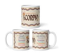 DV DESIGN 1 x Scorpio Mug - Positive Negative Good Bad Traits Zodiac Star Sign Horoscope Joke Funny Groovy Astrology Drinks Mugs Cup Kitchen #81902