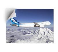 DV DESIGN 1 x Vinyl Sticker A5 - Rectangle Shape 15,8x21cm - Boeing 747 Mountains Ski Holiday Art Print Decal Laptop Tablet Luggage Car Bike Wall Fridge Door Sticker #44414