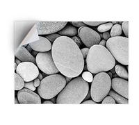 DV DESIGN 1 x Vinyl Sticker A5 - Rectangle Shape 15,8x21cm - BW - Pebbles Stones Seaside Beach Art Print Decal Laptop Tablet Luggage Car Bike Wall Fridge Door Sticker #36776