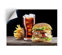 DV DESIGN 1 x Vinyl Sticker A5 - Rectangle Shape 15,8x21cm - Cola Burger Chips Fast Food Takeaway Art Print Decal Laptop Tablet Luggage Car Bike Wall Fridge Door Sticker #16453