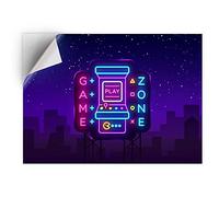DV DESIGN 1 x Vinyl Sticker A5 - Rectangle Shape 15,8x21cm - Game Zone Gaming Room Gamer Art Print Decal Laptop Tablet Luggage Car Bike Wall Fridge Door Sticker #45126