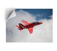 DV DESIGN 1 x Vinyl Sticker A5 - Rectangle Shape 15,8x21cm - Red Arrows Plane RAF Art Print Decal Laptop Tablet Luggage Car Bike Wall Fridge Door Sticker #14551