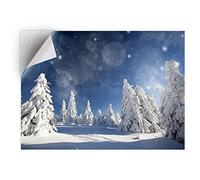DV DESIGN 1 x Vinyl Sticker A5 - Rectangle Shape 15,8x21cm - Snow Scene Winter Skiing Art Print Decal Laptop Tablet Luggage Car Bike Wall Fridge Door Sticker #8594