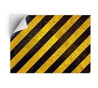 DV DESIGN 1 x Vinyl Sticker A5 - Rectangle Shape 15,8x21cm - Yellow Hazard Warning Builder Construction Art Print Decal Laptop Tablet Luggage Car Bike Wall Fridge Door Sticker #8884