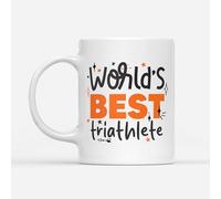 DV DESIGN 1 x World's Best Triathlete Mug - Triathlon Sport Fan Hobby Work Job Greatest Birthday Men Women Travel Drinks Cup #82708