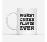 DV DESIGN 1 x Worst Chess Player Ever Mug - Game Colleague Funny Joke Not The Fan Hobby Work Job Bad Birthday Men Women Travel Drinks Cup #82756