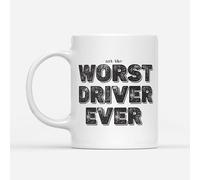 DV DESIGN 1 x Worst Driver Ever Mug - Driving Bus Car Funny Joke Not The Sport Fan Hobby Work Job Bad Birthday Men Women Travel Drinks Cup #82749