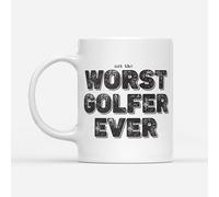 DV DESIGN 1 x Worst Golfer Ever Mug - Golf Golfing Funny Joke Not The Sport Fan Hobby Work Job Bad Birthday Men Women Travel Drinks Cup #82743
