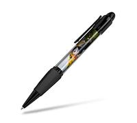 DV DESIGN Black Ballpoint Pen - Atlantic Puffin Bird Farne Islands Nature #21164