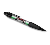 DV DESIGN Cardiff Black Ballpoint Pen - Wales Welsh Dragon Skyline GB UK Travel Holiday City Flag Birthday Office Stationary Student Gift #83155