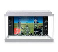 DV DESIGN Fish Tank Background 90x45cm - Airplane Cockpit Guages Plane Pilot Waterproof Vinyl Static Cling #16224