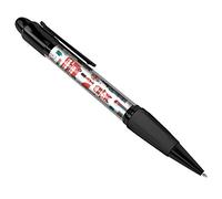 DV DESIGN London Attractions Black Ballpoint Pen Red Bus Big Ben England #14506
