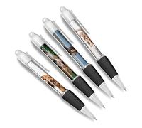 DV DESIGN Set of 4 Cocker Spaniel White Ballpoint Pens - Animals Pets Dog Puppy Funny Cute Themed Boys Girls Men Women Pen #79637
