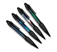 DV DESIGN Set of 4 Coding Black Ballpoint Pens - Binary Code Web Developer Designer Computer Science Scan Boys Girls Men Women Theme Pen #79374