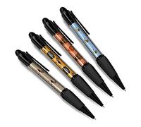 DV DESIGN Set of 4 German Shepherd Black Ballpoint Pens - Alsatian Puppy Animals Pets Dogs Pattern Friends Boys Girls Men Women Theme Pen #79364