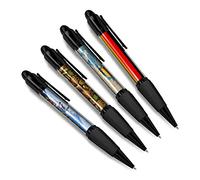DV DESIGN Set of 4 Germany Black Ballpoint Pens - German Flag City Map Country Holiday Travel Friends Boys Girls Men Women Theme Pen #79522