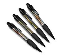 DV DESIGN Set of 4 Lake District Black Ballpoint Pens - England Lakes UK European Holiday Travel Friends Boys Girls Men Women Theme Pen #79492