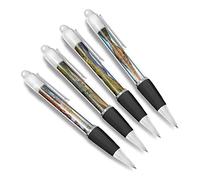 DV DESIGN Set of 4 Lake District White Ballpoint Pens - England Lakes UK European Holiday Travel Friends Boys Girls Men Women Theme Pen #79492