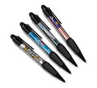 DV DESIGN Set of 4 Malaysia Black Ballpoint Pens - Flag City Map Country Holiday Travel Friends Boys Girls Men Women Theme Pen #79548