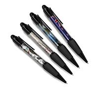 DV DESIGN Set of 4 New Zealand Black Ballpoint Pens - Flag City Map Country Holiday Travel Friends Boys Girls Men Women Theme Pen #79540