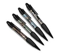 DV DESIGN Set of 4 Otter Black Ballpoint Pens - Sea Creature Animal Nature Wildlife Wild Travel Portrait Boys Girls Men Women Theme Pen #79466