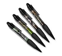DV DESIGN Set of 4 Raccoon Black Ballpoint Pens - Tree Animal Nature Wildlife Wild Travel Portrait Boys Girls Men Women Theme Pen #79474