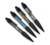 DV DESIGN Set of 4 Sea Otter Black Ballpoint Pens - Swimming Water Cute Animal Cartoon Pattern Boys Girls Men Women Theme Pen #79413