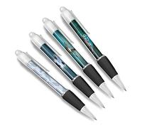 DV DESIGN Set of 4 Seal White Ballpoint Pens - Underwater Animal Sea Creature Pattern Friends Boys Girls Men Women Theme Pen Gift #79345