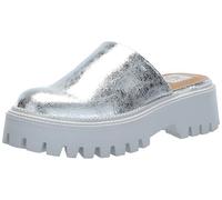 DV Dolce Vita Women's Lexy Mule, Silver Shiny, 4 UK