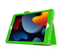 DV Flip Stand Case for iPad 10.2-inch 9th/8th/7th Generation, Premium PU Leather Cover with Pencil Holder and Magnetic Closure, Shockproof Folio Stand Case, Supports Auto Sleep/Wake (Green)