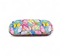 DV Hard Glasses Case with Cleaning Cloth - Assorted Designs - Claude Monet, Van Gogh, William Morris, Lisa Parker, Floral, Animal & Mystical Prints - Protective Eyeglass Holder (Bright Butterfly)