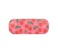 DV Hard Glasses Case with Cleaning Cloth - Assorted Designs - Claude Monet, Van Gogh, William Morris, Lisa Parker, Floral, Animal & Mystical Prints - Protective Eyeglass Holder (Cherry)