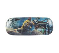 DV Hard Glasses Case with Cleaning Cloth - Assorted Designs including Van Gogh, William Morris, Lisa Parker, Floral, Animal & Mystical Prints - Protective Eyeglass Holder for Men & Women