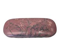 DV Hard Shell William Morris, William Kilburn, Monet, Bees, Butterflies, Poppies, Flowers PU Glasses Protection - Travel Essentials and Accessories - 16.25cm x 6cm x 4cm (Almond Blossom Pink)