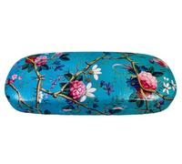 DV Hard Shell William Morris, William Kilburn, Monet, Bees, Butterflies, Poppies, Flowers PU Glasses Protection - Travel Essentials and Accessories - 16.25cm x 6cm x 4cm (Kilburn Turquoise)