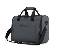 DV Highbury Cabin Bag 40x30x20 Underseat Travel Bag - Flight Approved Carry On Backpack with Trolley Sleeve, Lightweight Weekender with Organised Compartments (Grey)