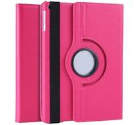 (DV) iPad 9.7inch 360° Rotating Case Cover For Apple iPad 9.7" Air1/ Air 2 & 5th Gen 2017-6th Gen 2018 Smart PU Leather Cover Auto Wake/Sleep (Pink)