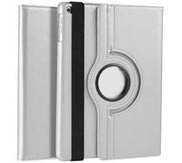 (DV) iPad 9.7inch 360° Rotating Case Cover For Apple iPad 9.7" Air1/ Air 2 & 5th Gen 2017-6th Gen 2018 Smart PU Leather Cover Auto Wake/Sleep (Silver)