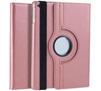 (DV) iPad 9.7inch 360° Rotating Case Cover For Apple iPad 9.7" Air1/ Air 2 & 5th Gen 2017-6th Gen 2018 Smart PU Leather Cover Auto Wake/Sleep (Rose Gold)