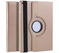 (DV) iPad 9.7inch 360° Rotating Case Cover For Apple iPad 9.7" Air1/ Air 2 & 5th Gen 2017-6th Gen 2018 Smart PU Leather Cover Auto Wake/Sleep (Gold)