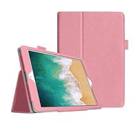 DV Smart Magnetic Stand Flip Case for 9.7'' iPad 6th 5th Generation, Magnetic Closure PU Leather Shockproof Cover, Pencil Holder, Fit Models A1954 / A1893 / A1823 / A1822 (2017/2018) (Rose Gold)