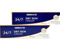 DV10 24/7 Dry Skin Cream, Intensive Skincare, Vegan, Fragrance Free, 100ml, Twin Pack