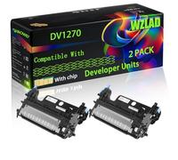 DV1270 Compatible for Kyocera Developer Units with Chip ECOSYS MA3500wfx MA4000x MA4000wfx Printers (2-Pack Black)