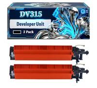 DV315 Developer Unit Compatible for Konica Minolta BizHub C250i C300i C360i Printers, With Chip Large Capacity 300000 Pages (2 Pack Black)