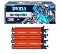 DV315 Developer Unit Compatible for Konica Minolta BizHub C250i C300i C360i Printers, With Chip Large Capacity 300000 Pages (4-Pack BK/C/M/Y)